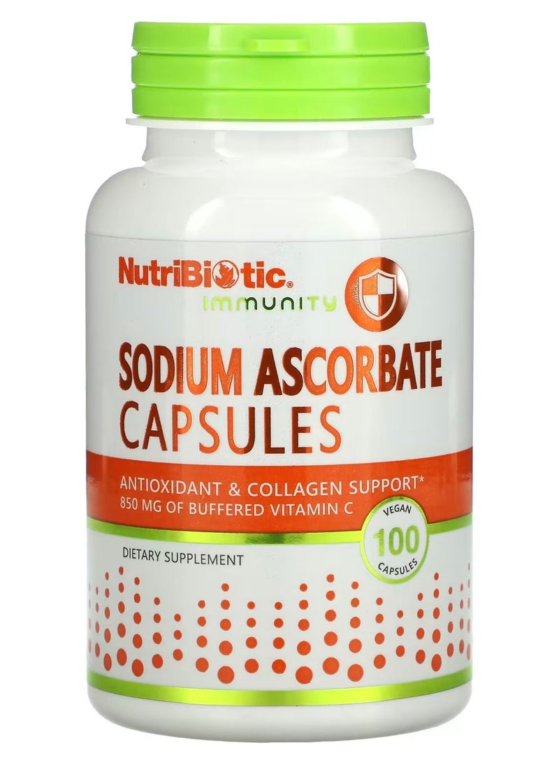 Nutribiotic Immunity Sodium Ascorbate 100 Vegan Capsules