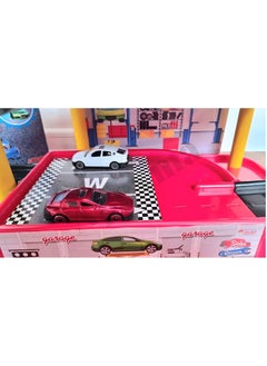 Apexma Toys Two-Storey Car Garage Track Set - 2 Pieces Metal Car 2-Storey Car Station Set - Double-Storey Car Parking Track Game Set  - Image 5