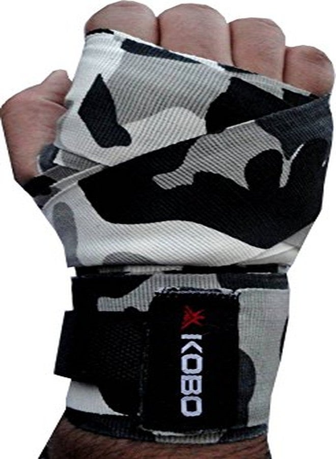 Kobo Exercise Weight Lifting / Boxing Hand Wrap Bandages / Power Gym Fitness Body Building Gloves Straps (Camel) (Length 158") - Image 4