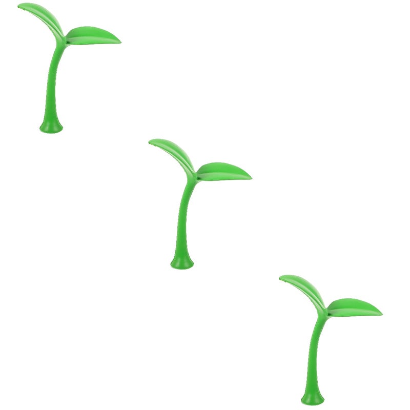 3pcs Car Sticker Car Roof Sticker Vehicle Hood Decal Green Grass Exterior Decals 3d Bean Decoration For Hood Or Trunk Lid - Image 1