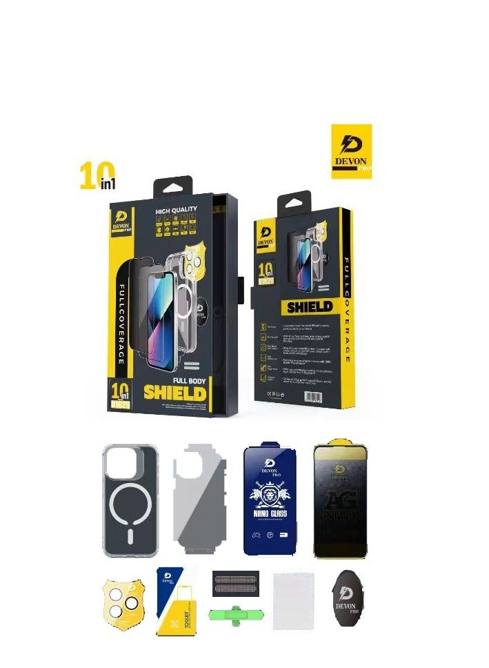 Devon iPhone 14 Pro Protection (Privacy Case) MagSafe 10in1 Package [iPhone Protection Package] The strongest complete protection for your phone ever - Image 3