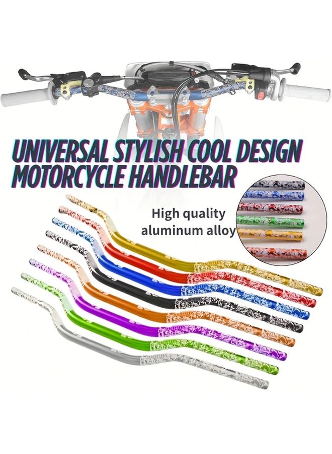 Silvery Universal 1 1 8 Inch 28mm Fat Handlebar Set for Dirt Bike ATV Motocross - Image 1