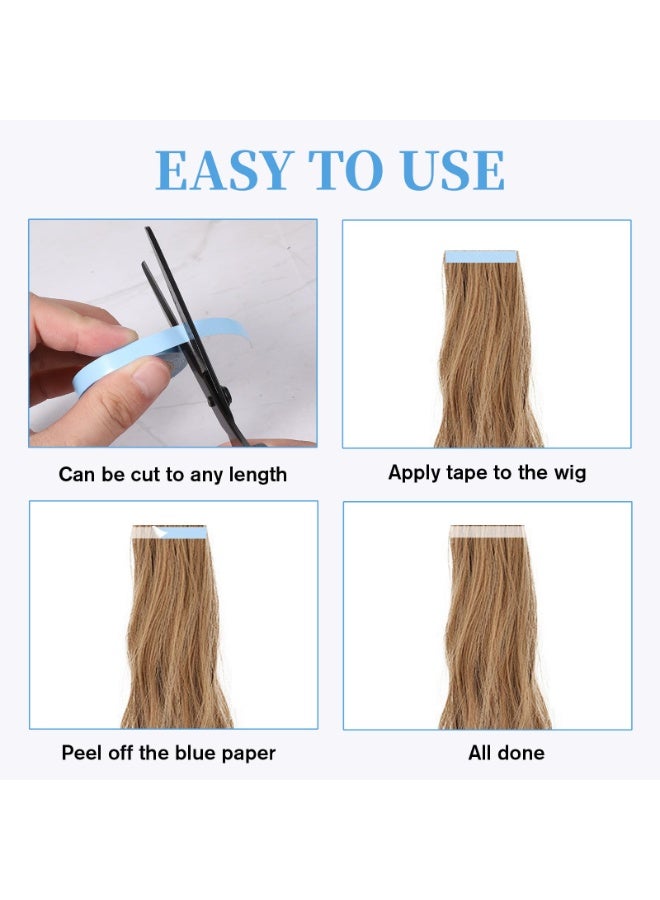2 Rolls Hair Extension Tape,Hair Wig Tape Double Sided Adhesive Tape for Hair Extensions Tabs Beauty Tools Hairstyling Essentials - Image 5