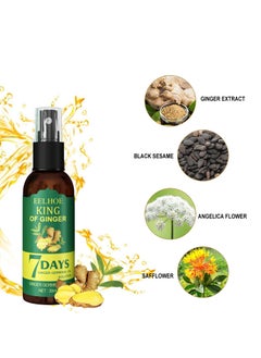 EELHOE Ginger Hair Thickening Spray Anti-Hair Loss Firming Nourishing Strong and Thick Hair, Treatment Hair Growth Essence, Dense Hair Regeneration Spray, Suitable for Men and Women(30ml)  - Image 3