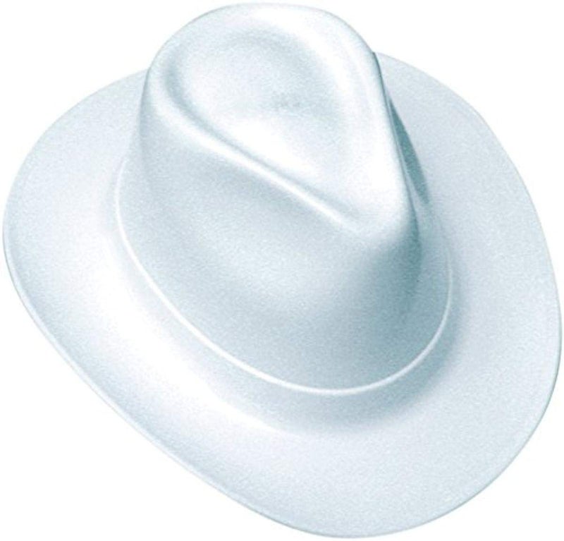 Occunomix, Cowboy Style Hard Hat, Ratchet Suspension, Cotton, Wide Brim, White - Image 1
