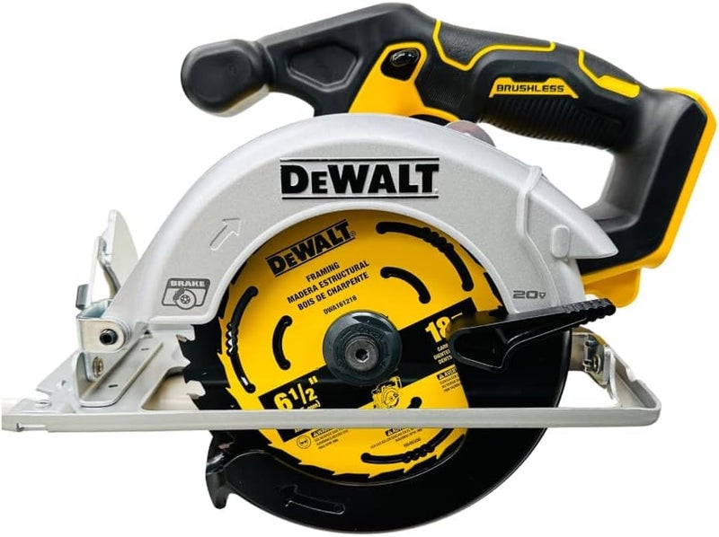 DEWALT DCS566 20V Circular Saw, 20V Cordless Brushless 6.5"" Circular Saw (Bare Tool Only, Bulk Packed), Yellow - Image 1