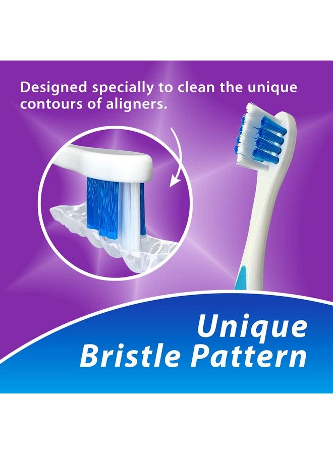 BrightWorks Aligner Brush (3 Pack) Safely and Effectively Cleans Aligners, Retainers, Mouth Guards, and Night Guards. Easy to Use and Safe for Most Dental Appliances. - Image 5