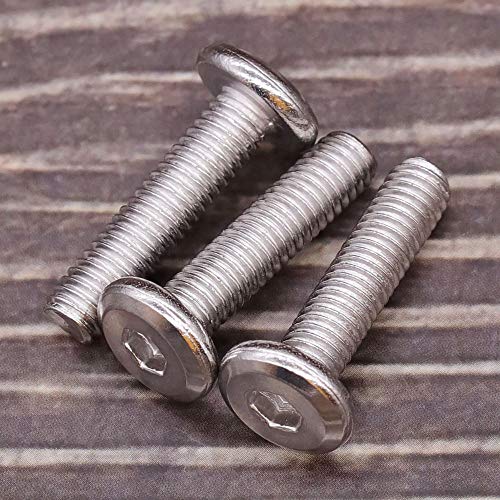 EASTLO M6-1.0 x 20mm Hex Socket Head Cap Screws, 304 Stainless Steel 18-8, Flat Countersunk Machine Screws for Furniture, Binding, Machinery, Automotive, DIY Projects, 25 PCS - Image 2