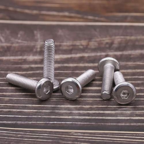 EASTLO M6-1.0 x 20mm Hex Socket Head Cap Screws, 304 Stainless Steel 18-8, Flat Countersunk Machine Screws for Furniture, Binding, Machinery, Automotive, DIY Projects, 25 PCS - Image 3