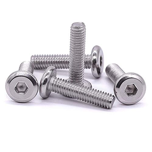EASTLO M6-1.0 x 20mm Hex Socket Head Cap Screws, 304 Stainless Steel 18-8, Flat Countersunk Machine Screws for Furniture, Binding, Machinery, Automotive, DIY Projects, 25 PCS - Image 4