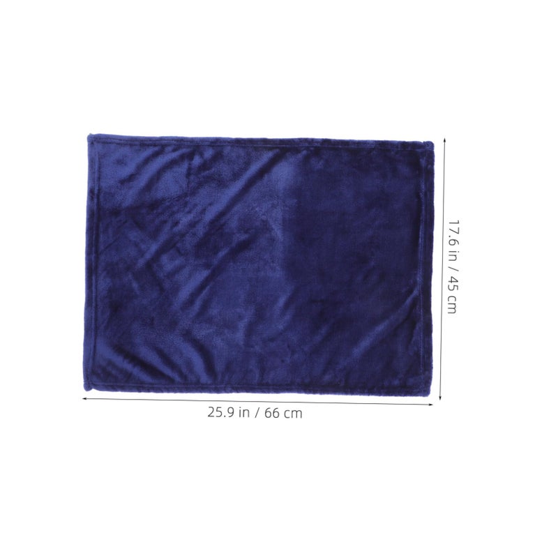 بطانية حيوانات أليفة إضافية دافئة من الف fleece، بطانية فلانيل مريحة، لون صلب 50 × 70 سم - Image 3