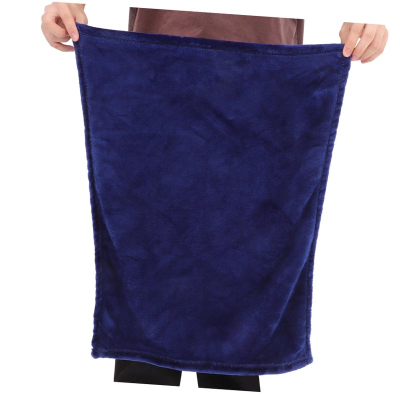 بطانية حيوانات أليفة إضافية دافئة من الف fleece، بطانية فلانيل مريحة، لون صلب 50 × 70 سم - Image 4