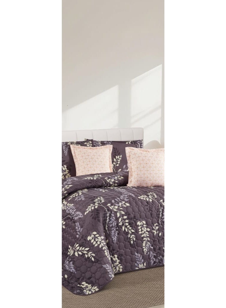 مون مفرش سرير نفر ونص سادة مضغوط صيفي يتكون من 4 قطع ليمنحك صيف منعش مقاس 170*210 سم - Image 3