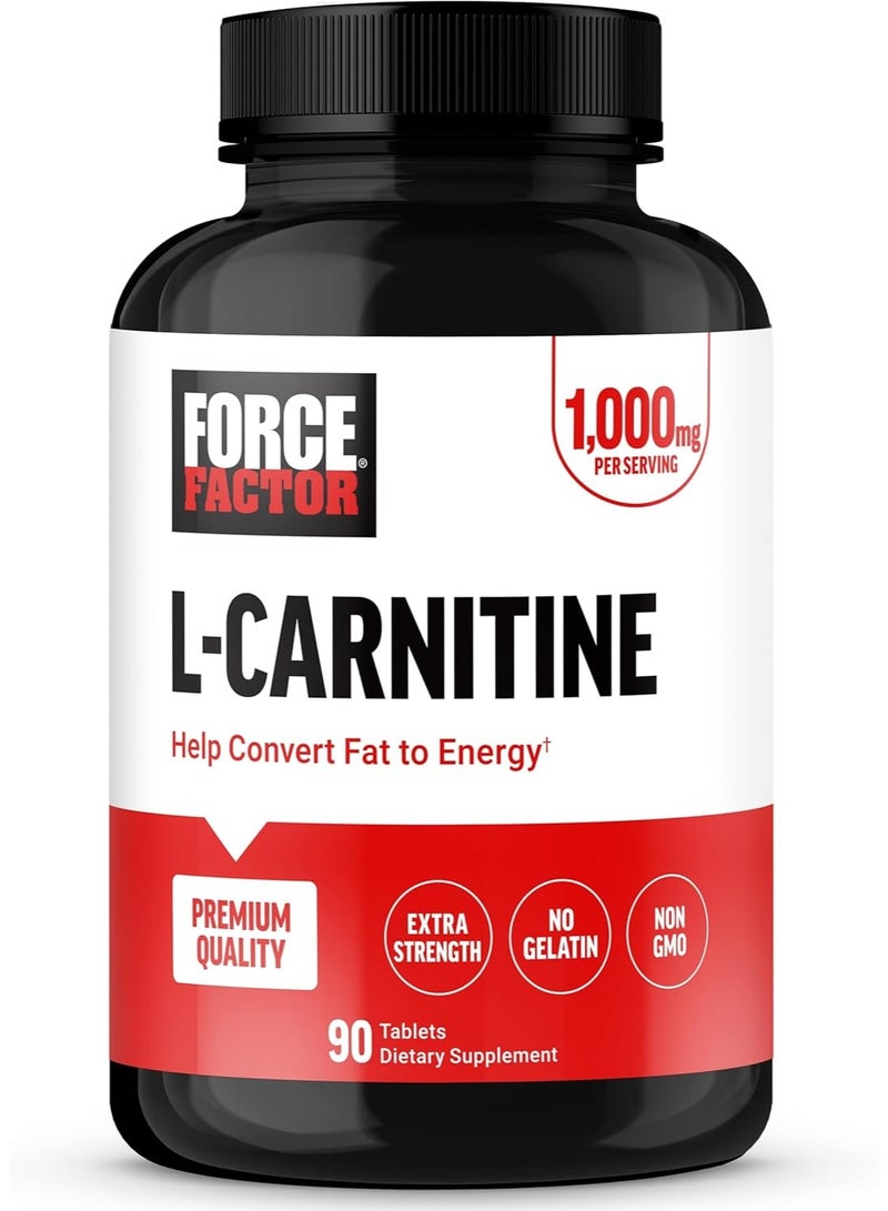 Force Factor L-Carnitine, 1,000 mg, 90 Tablets - Image 3