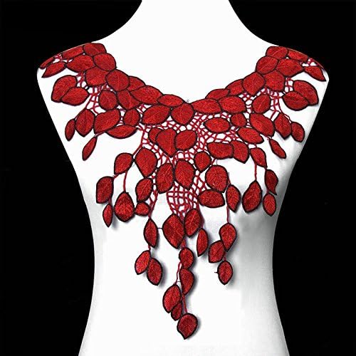 FEEPOP 1 pc Lace Collar Beautiful Flower Venise Lace Trim Sewing Appliques (Color C) - Image 4