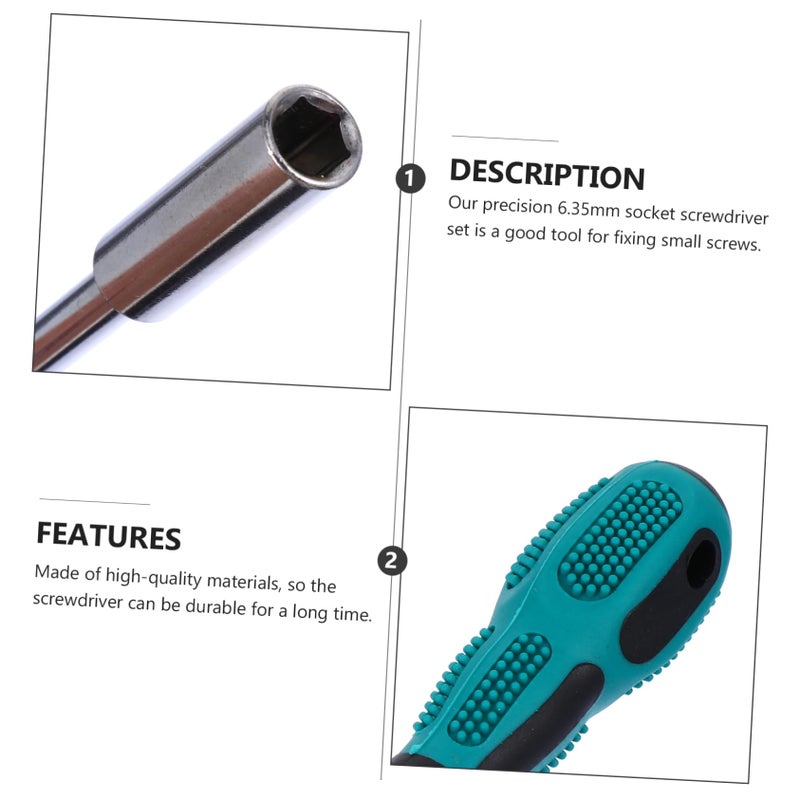 Hexagon Screwdriver Bit Set 2 Piece 6 35mm Hand Tool For Household Repair - Image 5