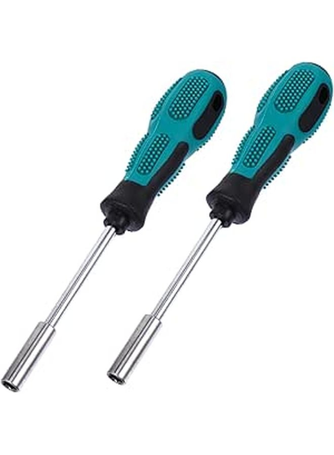 Hexagon Screwdriver Bit Set 2 Piece 6 35mm Hand Tool For Household Repair - Image 1