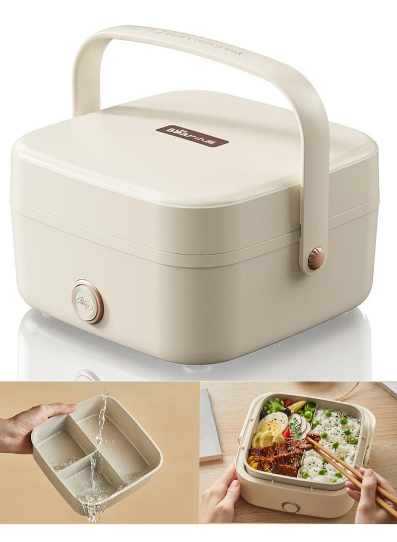 Bear Portable Electric Lunch Box Food Warmer Hot Pot 200W 1L Container Food Heater Heatup For Adult Kids Lunch Warmer in Office Home 3 Pin Plug(CN Version) - Image 1