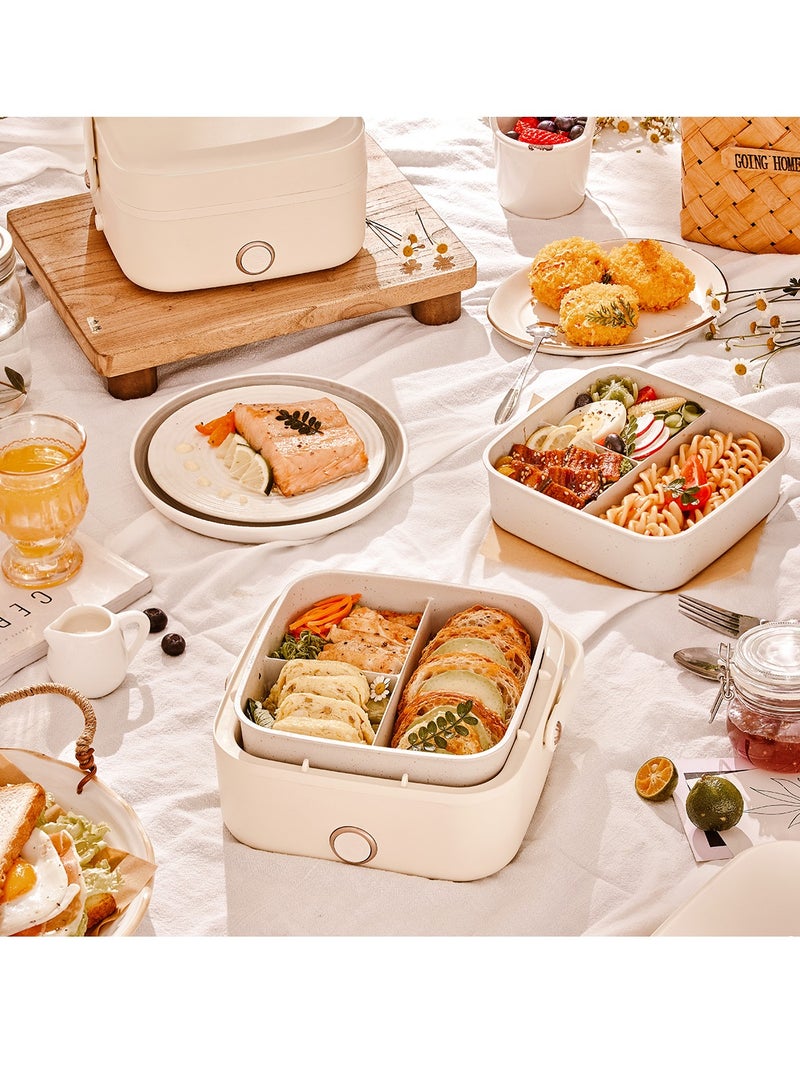 Bear Portable Electric Lunch Box Food Warmer Hot Pot 200W 1L Container Food Heater Heatup For Adult Kids Lunch Warmer in Office Home 3 Pin Plug(CN Version) - Image 3