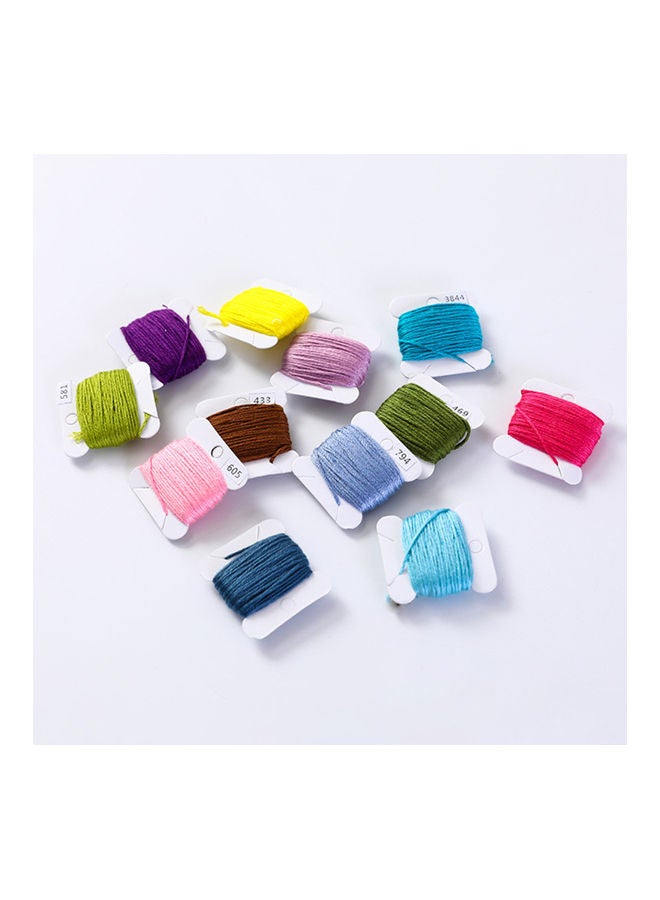 NIBEMINENT 60-Colours Embroidery Stitch Kit Set Multicolour  - Image 5