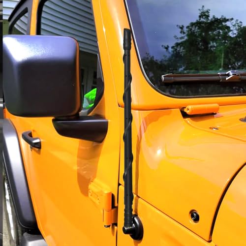 BASIKER Antenna Compatible with Jeep Wrangler JK JL JT Gladiator Rubicon Sahara 2007-2024 2025 2026, 13 Inch Car Replacement Antenna, Gladiator Jeep Accessories Designed for Optimized Radio Reception - Image 3