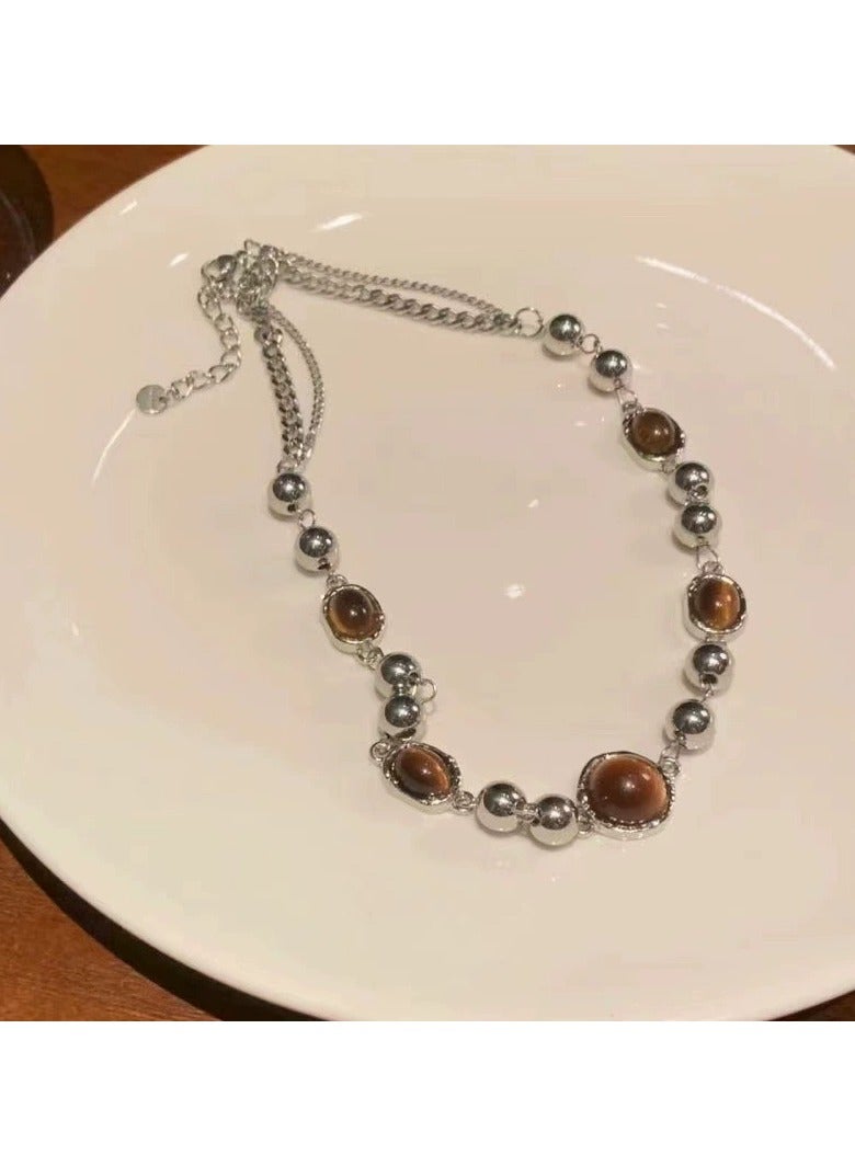 جلوسكي Trendy Beaded Necklace for Women – Y2K Cool Girl Style Statement Jewelry, Colorful Punk Aesthetic, Daily/Streetwear Outfits - Image 2