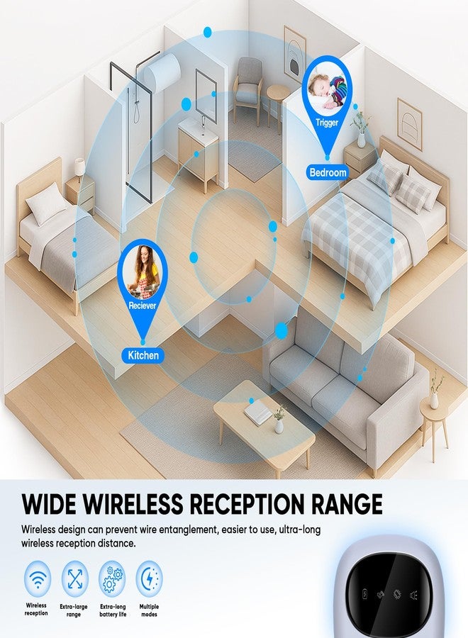 ReYang Bed Wetting Alarm for Boys and Girls - Wireless Pee Alarm with Magnetic Sensor, Sound Mode, and Strong Vibration for Kids, Adults, Elderly - Image 4