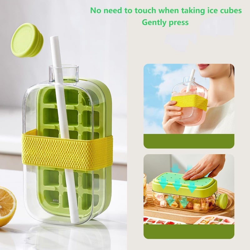 Food-Grade Ice Cube Trays with Press & Molds - Versatile Ice Making Box - Image 5