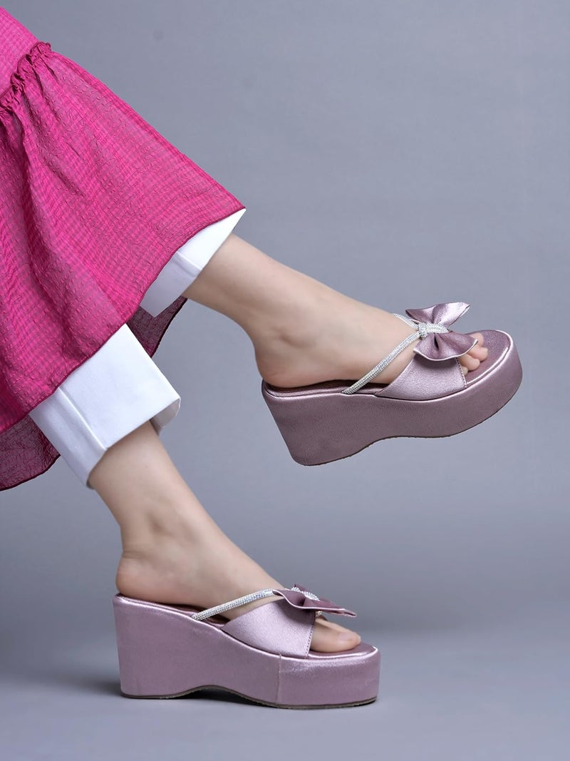 Shoetopia Embellished Wedges For Women & Girls - Image 2