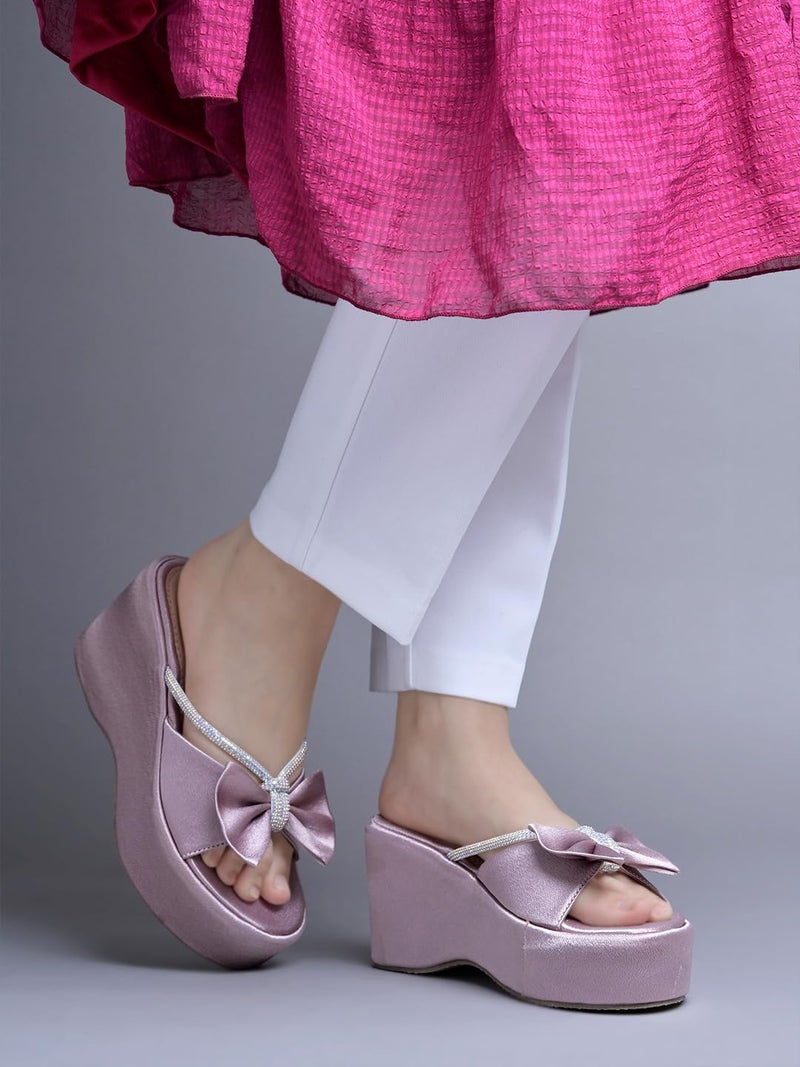 Shoetopia Embellished Wedges For Women & Girls - Image 1