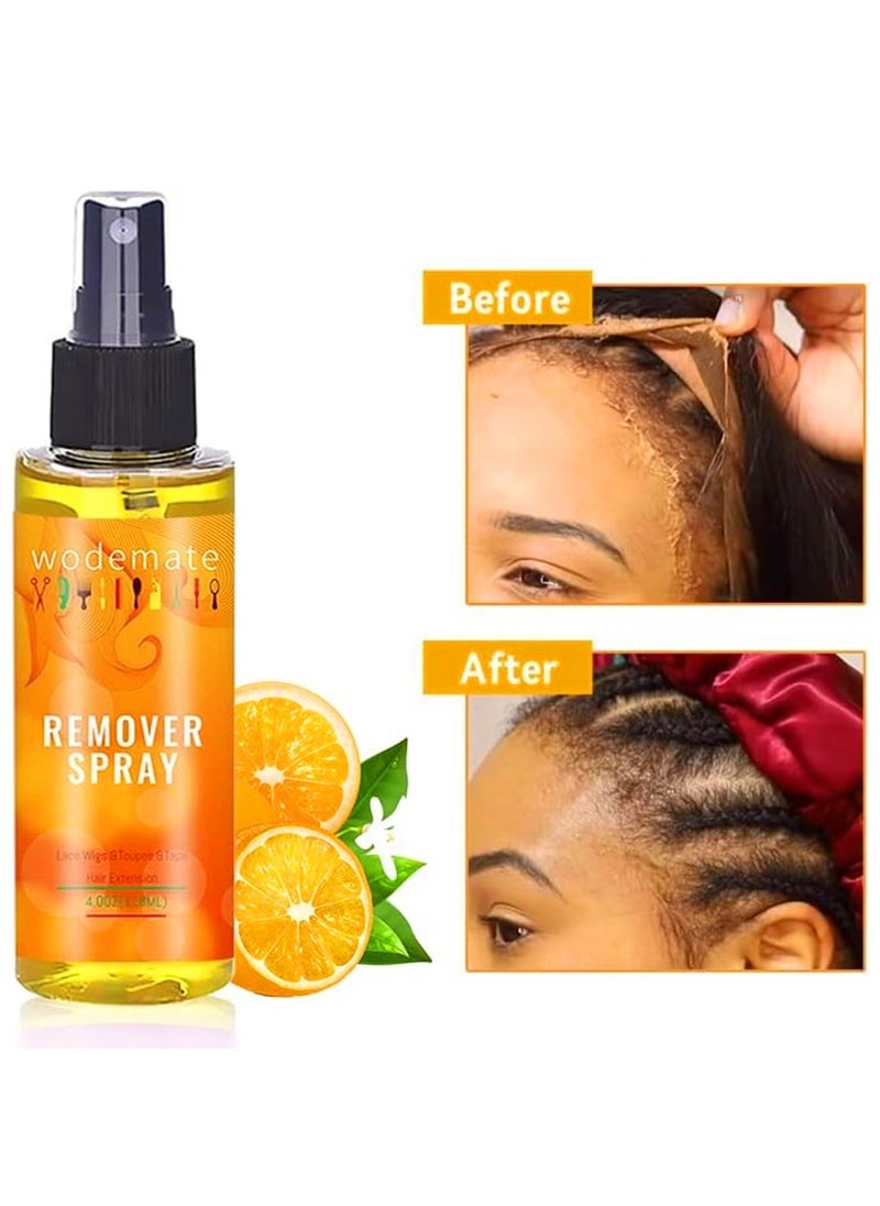 WodeMate 4 Ounce Lace Tape Remover  118 Ml Fast Acting  Bond Release Spray  Waste Removal Solution for Lace Wigs Extensions Lace Tape Remover and Glue Hair Systems No Aggressive Solvents  No Harmful  - Image 2