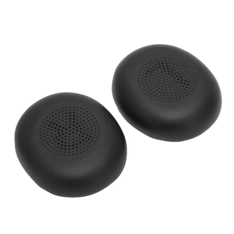 Replacement Ear Pads 1 Pair Black High Density Memory Foam Soft Protein Leather Sturdy Sound Isolation - Easy Install Headphone Earpads for Elite 45h Evolve2 65 MS UC Headphones - Image 3