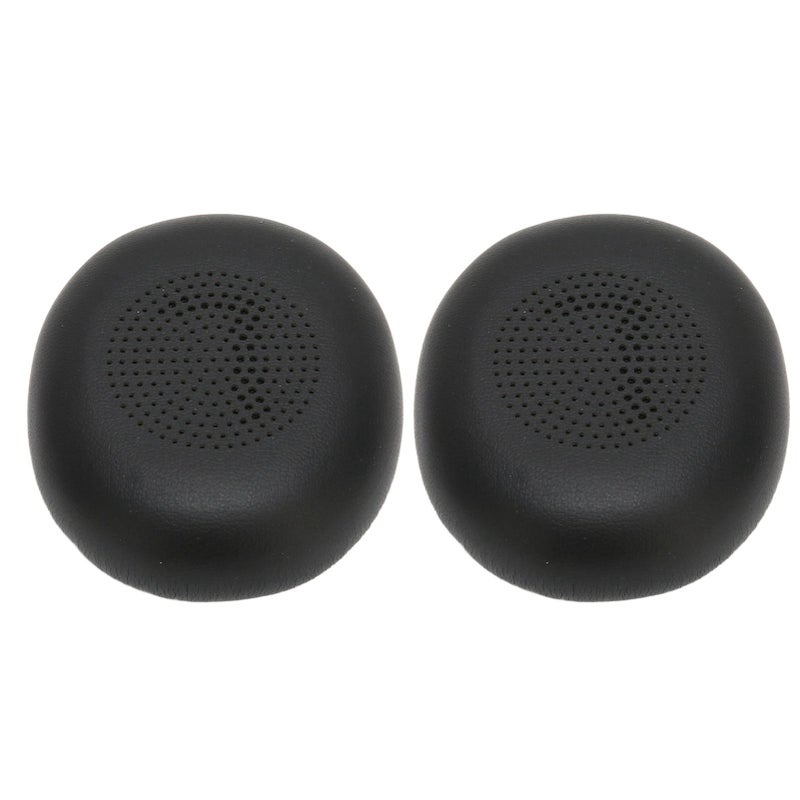 Replacement Ear Pads 1 Pair Black High Density Memory Foam Soft Protein Leather Sturdy Sound Isolation - Easy Install Headphone Earpads for Elite 45h Evolve2 65 MS UC Headphones - Image 1