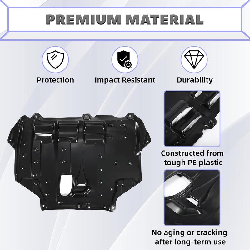 HECASA Engine Splash Shield for 2012-2019 Ford Focus, C-Max, Transit Connect - Image 3