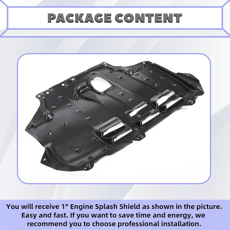 HECASA Engine Splash Shield for 2012-2019 Ford Focus, C-Max, Transit Connect - Image 4