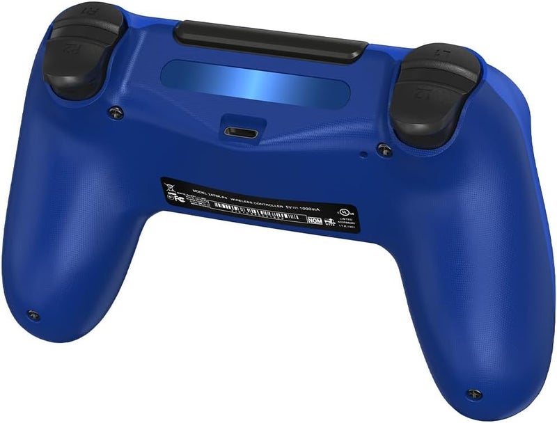 TIANHOO Wireless Controller for PS4, with Vibration Feedback, Motion Sensing, Touchpad, Light Bar, Share, Speaker, 3.5mm Headphone Jack (Blue) - Image 4