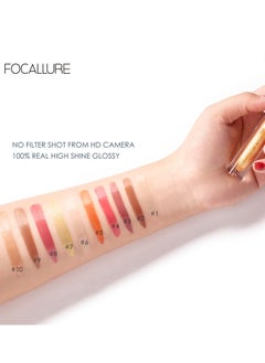 FOCALLURE High Shine Lip Glow Pink Zircon FA-153 -11  - Image 4