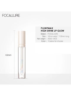 FOCALLURE High Shine Lip Glow Pink Zircon FA-153 -11  - Image 3
