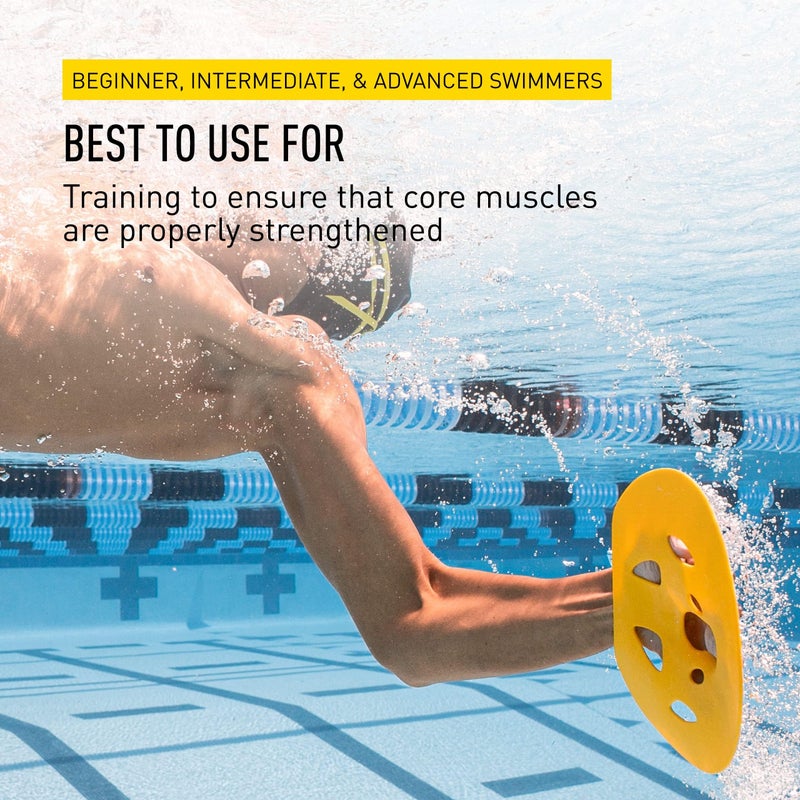 FINIS Manta Swim Training Paddles - Strapless Design for Stroke Technique - Floating Hand Paddles - Build Strength - Medium - Image 5