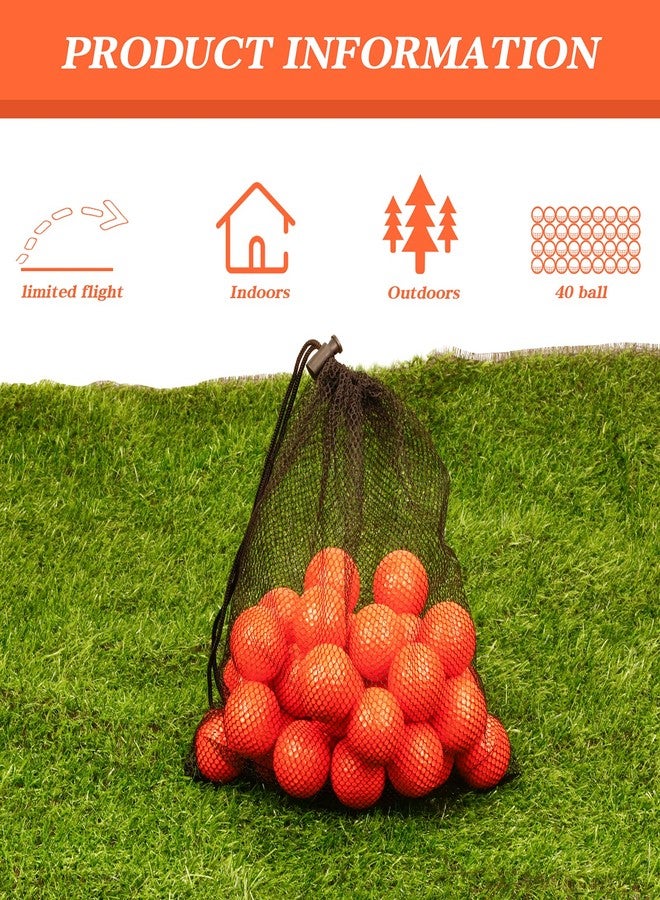 Bac-kitchen 40 Pack Foam Golf Practice Balls - Realistic Feel and Limited Flight Training Balls for Indoor or Outdoor - Image 5