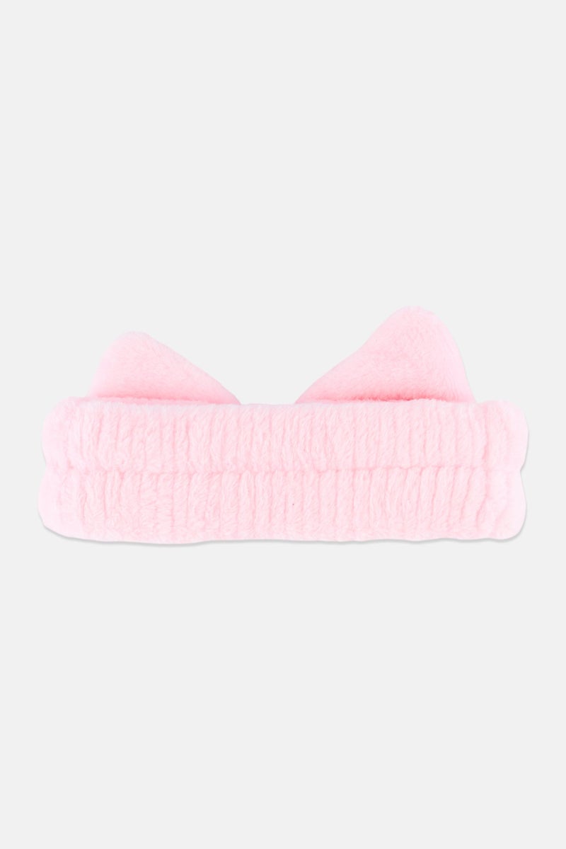 Olivia Rose Plush Spa Headband, Pink - Image 3
