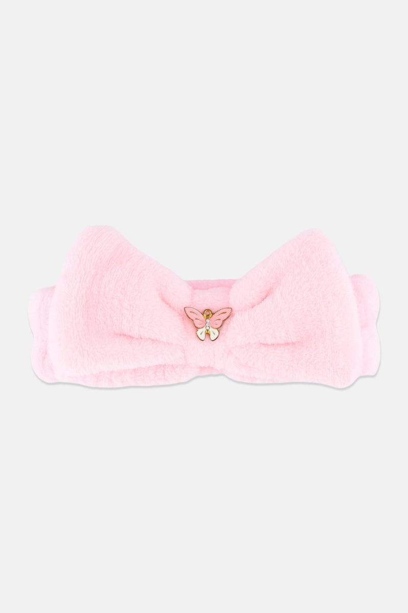 Olivia Rose Plush Spa Headband, Pink - Image 2