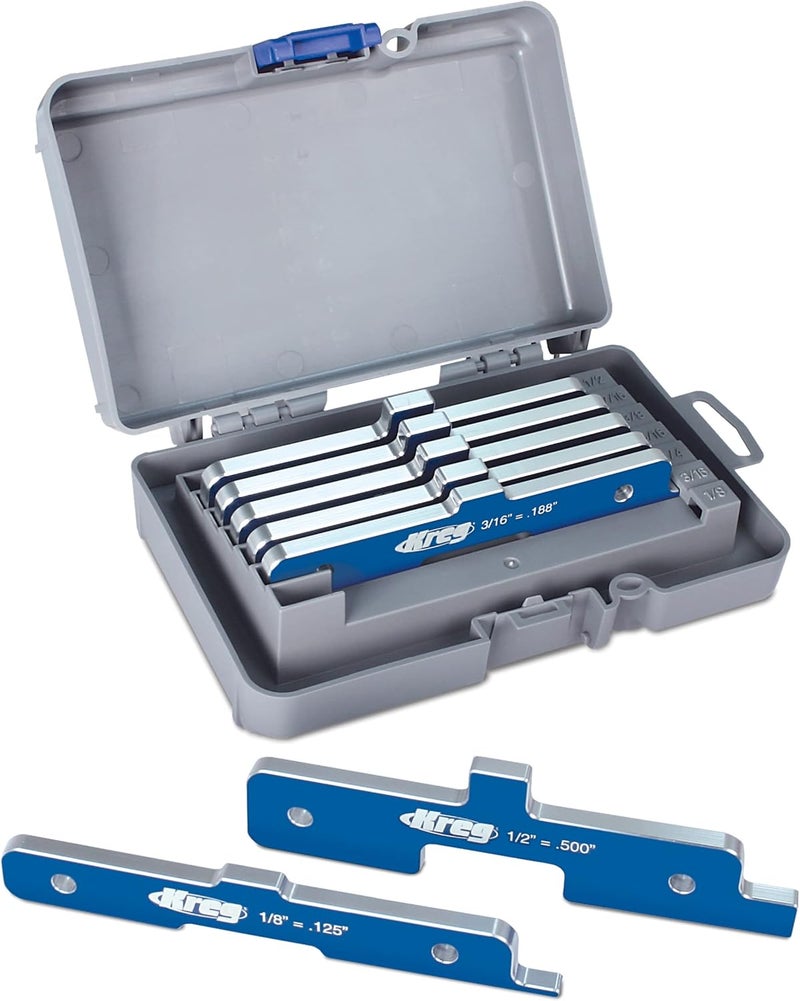 Kreg PRS3400 Precision Router Table Set Up Bars - Set of 7 with Portable Case - Image 1