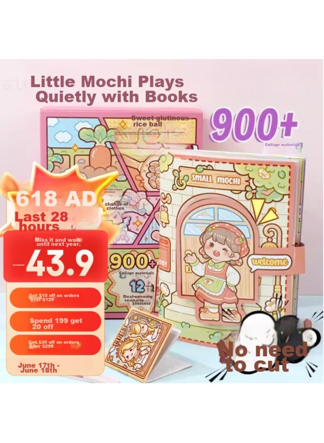 WEST Xixia Xiaomasu Quiet Book, Children's Birthday Gift, Handmade Diy Materials, Luxurious Home Time, No-cut Toy For Girls - Image 1