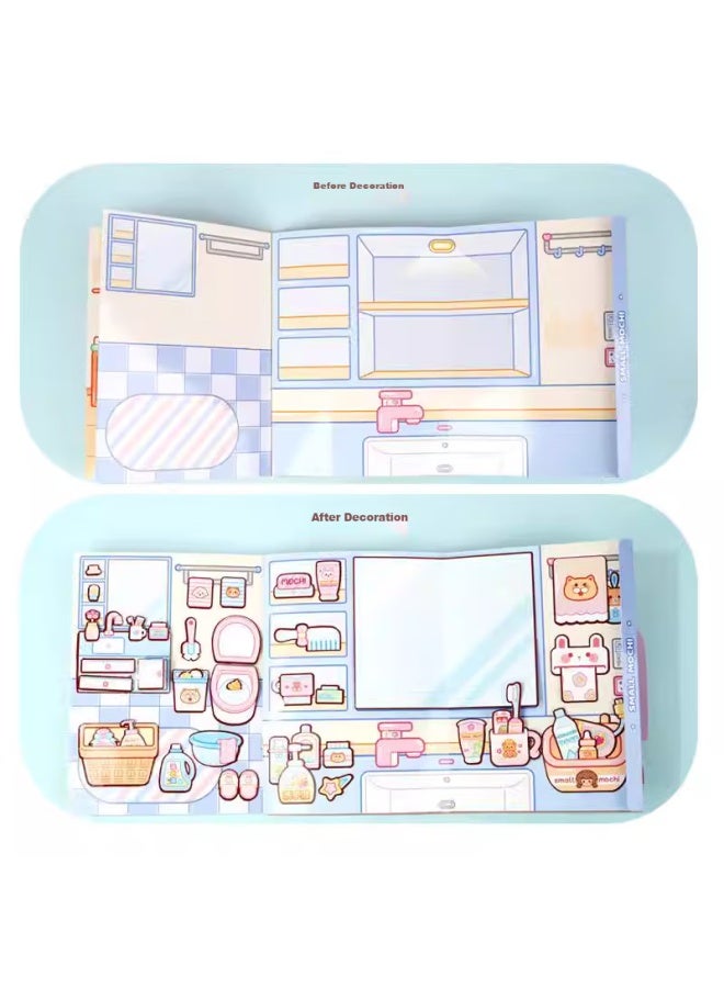 WEST Xixia Xiaomasu Quiet Book, Children's Birthday Gift, Handmade Diy Materials, Luxurious Home Time, No-cut Toy For Girls - Image 3
