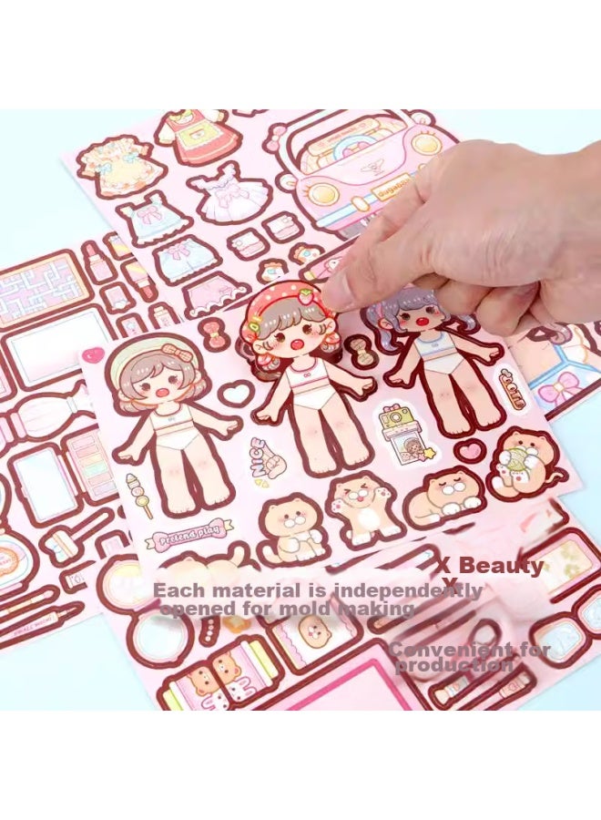WEST Xixia Xiaomasu Quiet Book, Children's Birthday Gift, Handmade Diy Materials, Luxurious Home Time, No-cut Toy For Girls - Image 4