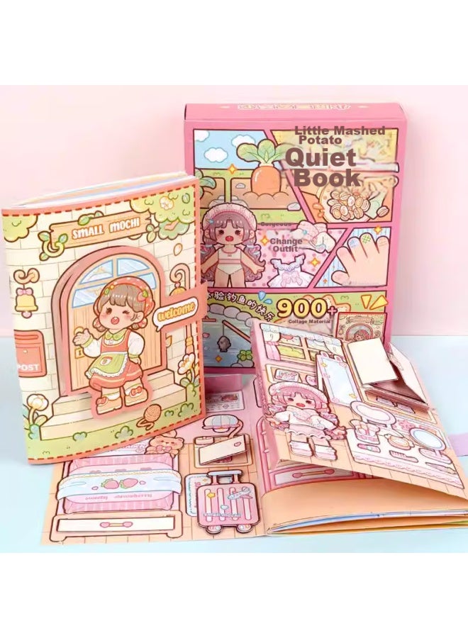 WEST Xixia Xiaomasu Quiet Book, Children's Birthday Gift, Handmade Diy Materials, Luxurious Home Time, No-cut Toy For Girls - Image 2