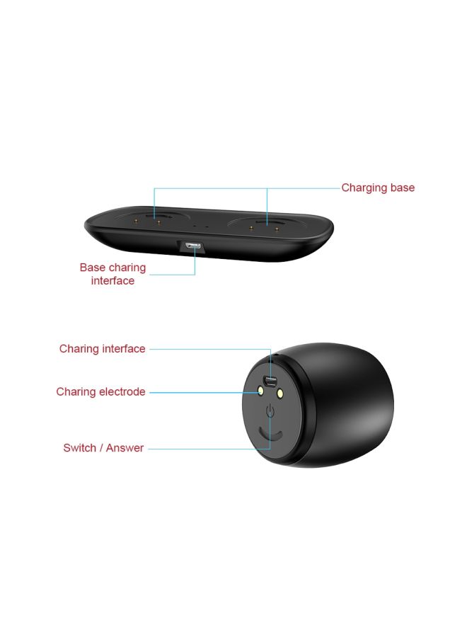 NIBEMINENT Stereo Bluetooth Speaker With Charging Dock Rose Gold  - Image 5