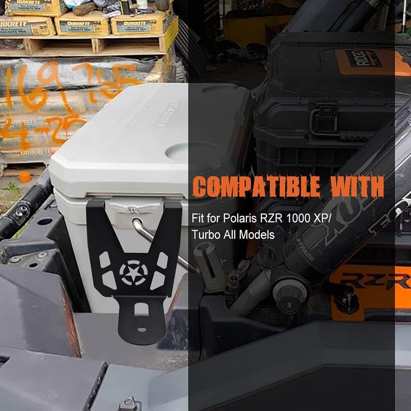 NORTHYUN RZR Cooler Mounts Bracket with UTV Anchor for Ozark 26 Cooler - Compatible with Polaris RZR XP Turbo (2PCS) - Image 3