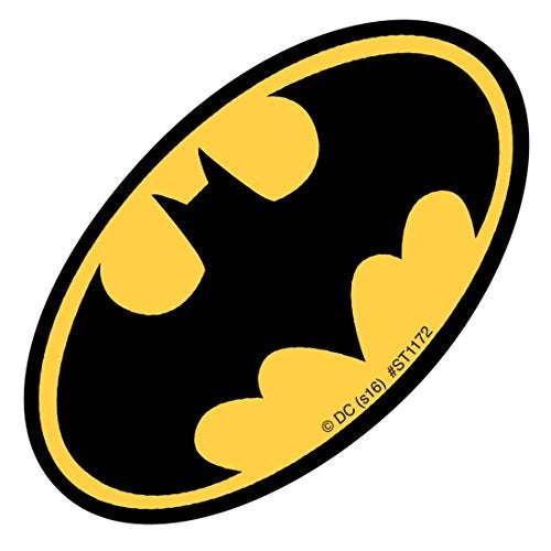 SmileMakers Shaped Batman Logo Stickers - Prizes and Giveaways - 100 per Pack - Image 1